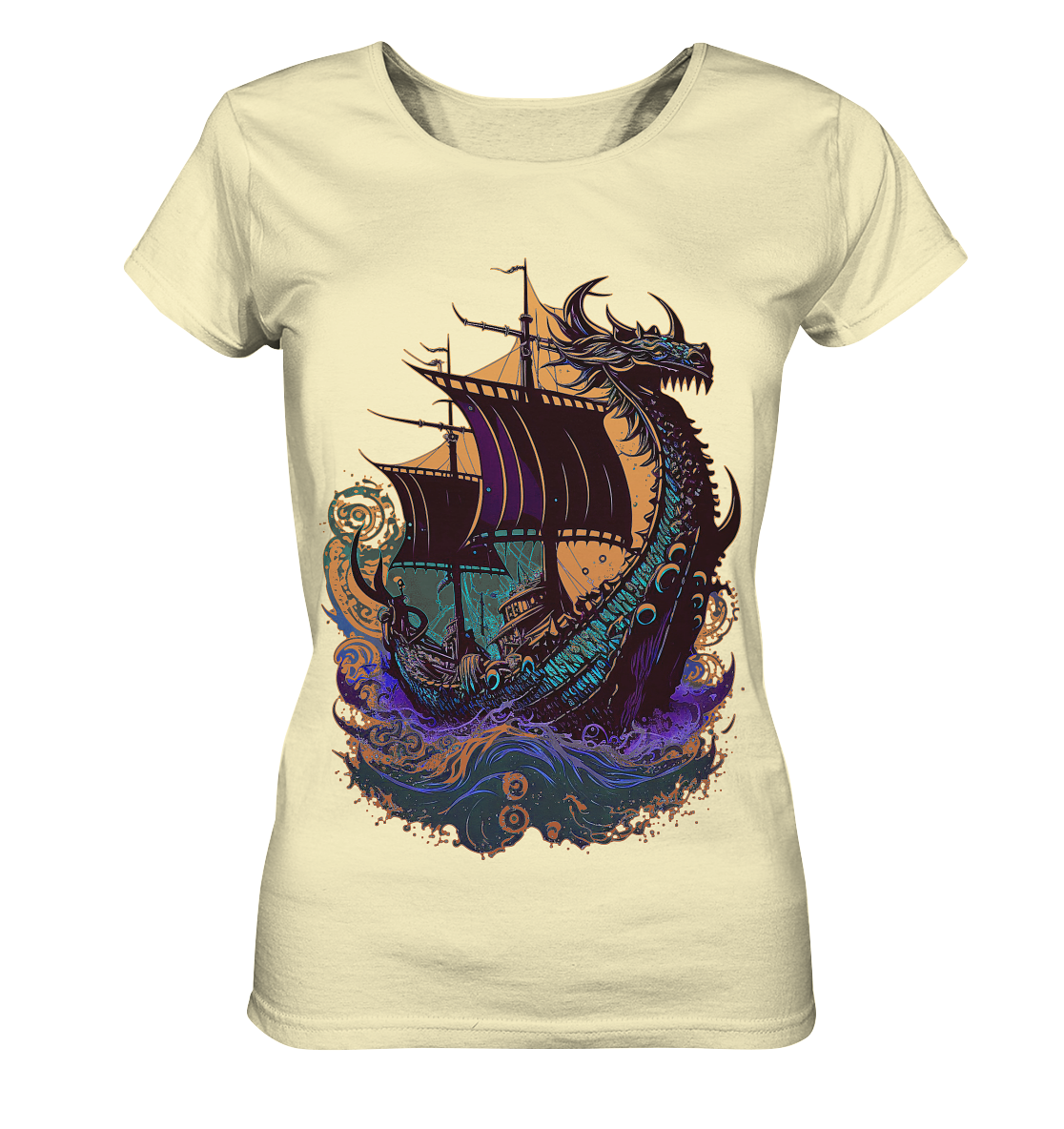 Wikinger Drachenschiff - Ladies Organic Shirt