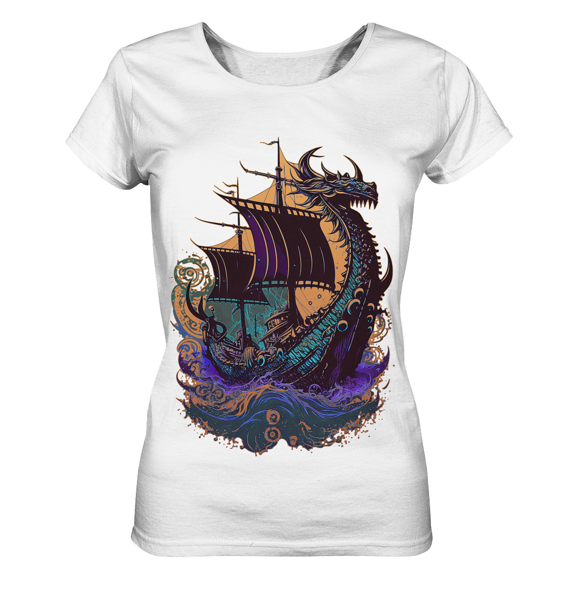 Wikinger Drachenschiff - Ladies Organic Shirt