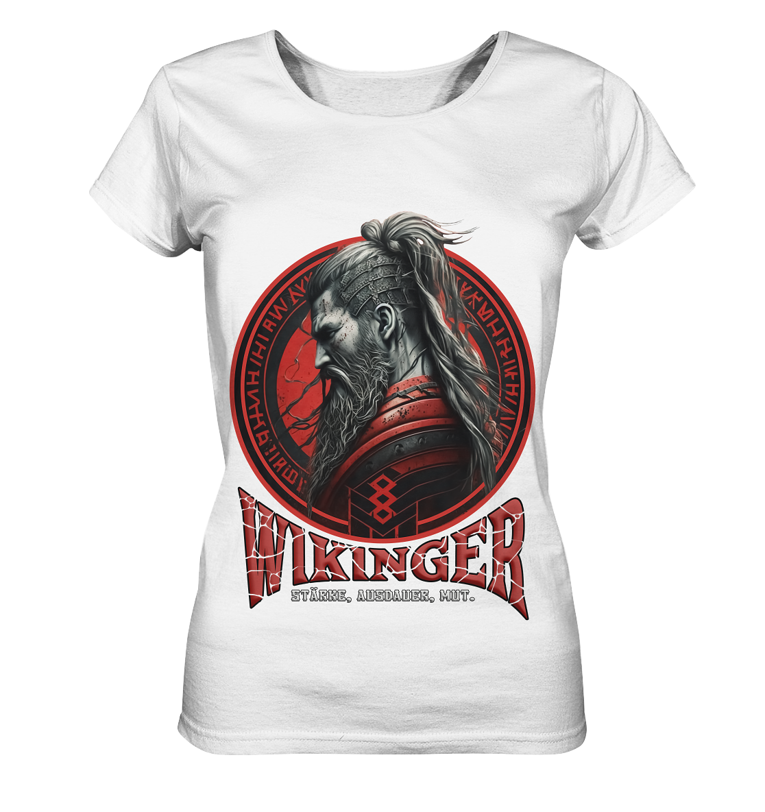 Wikinger Stärke Ausdauer Mut - Ladies Organic Shirt