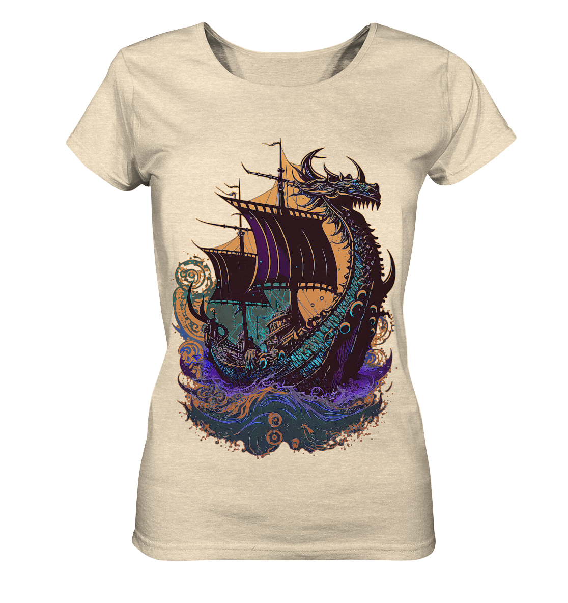 Wikinger Drachenschiff - Ladies Organic Shirt