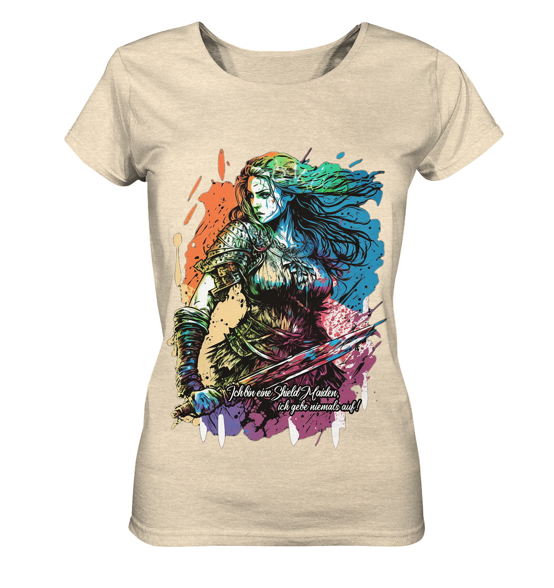 Shield Maiden Gib Nie Auf ! - Ladies Organic Shirt