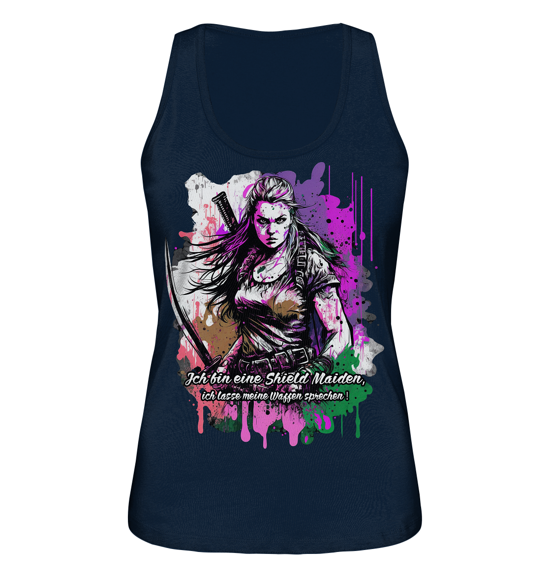 Shield Maiden Ich Lasse Meine Waffen Sprechen - Ladies Organic Tank-Top