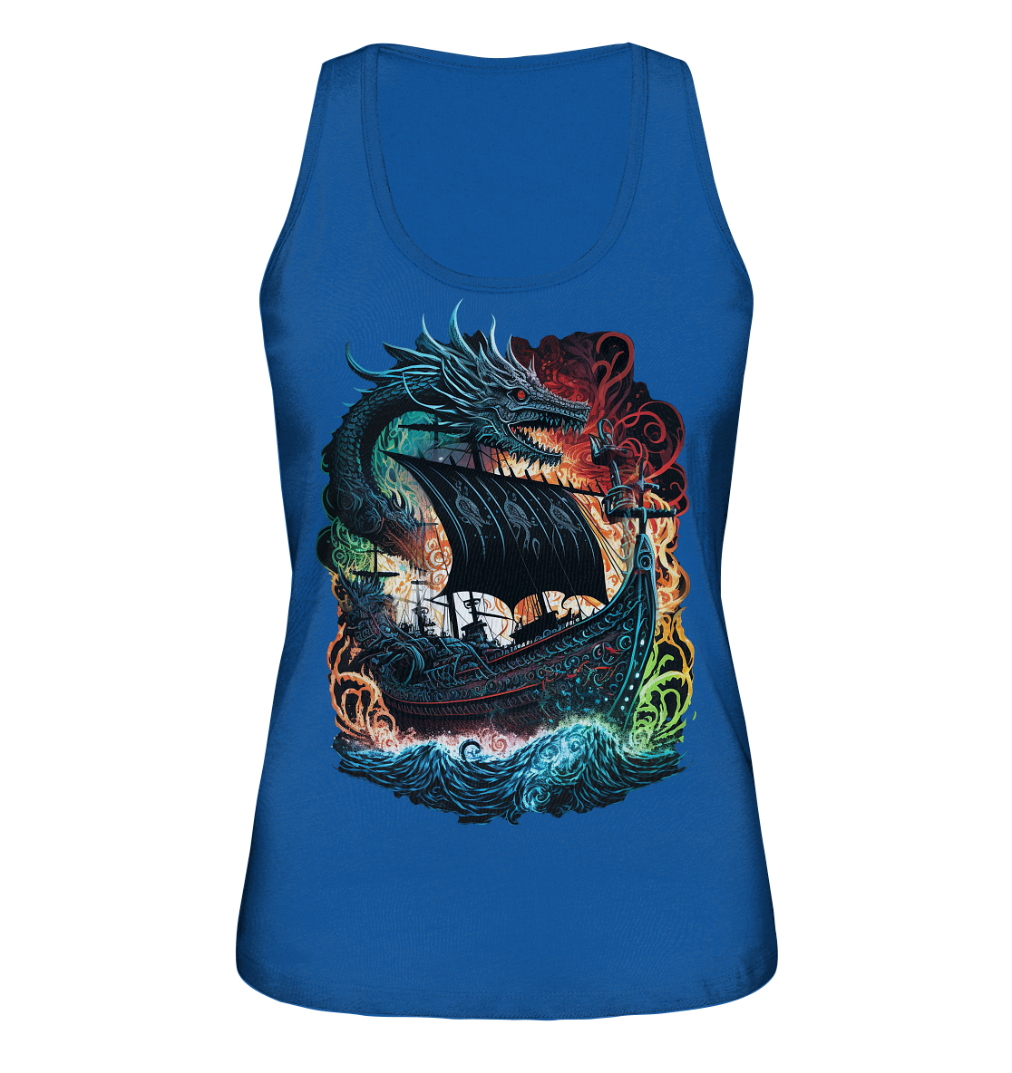 Wikinger Schiff Drache - Ladies Organic Tank-Top