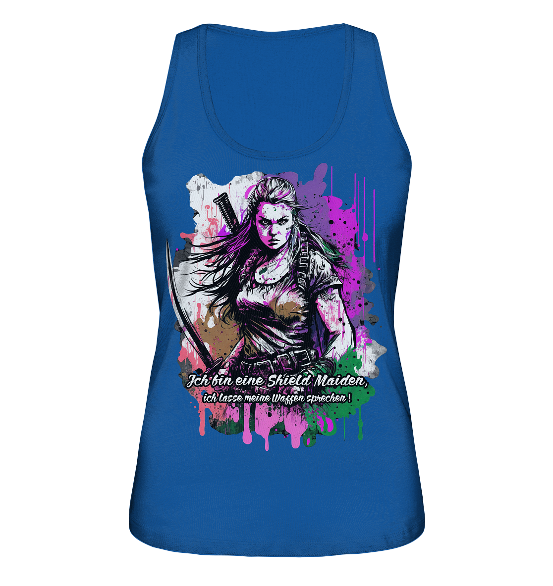 Shield Maiden Ich Lasse Meine Waffen Sprechen - Ladies Organic Tank-Top