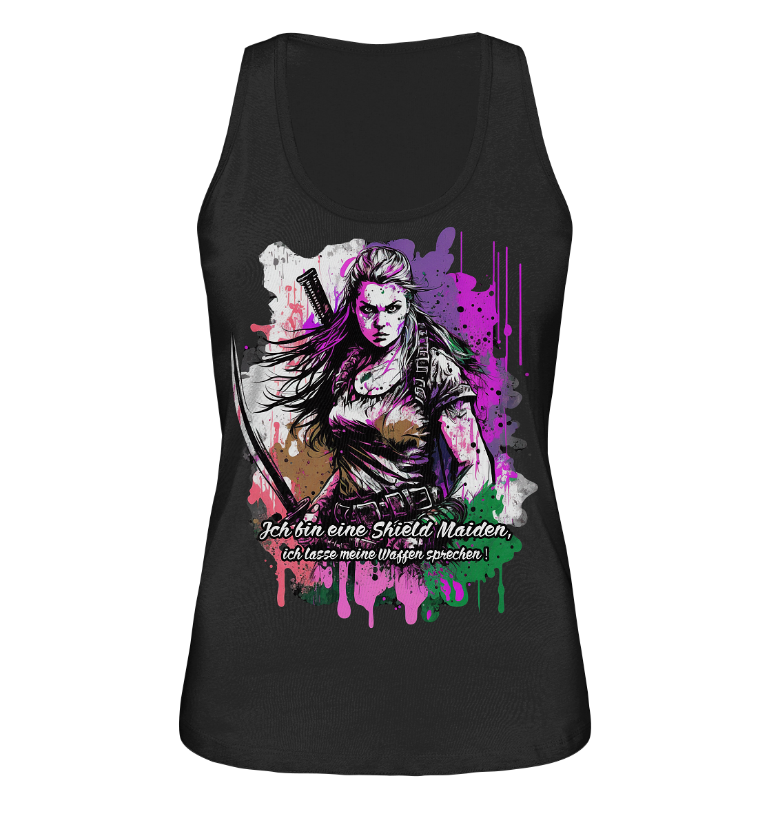 Shield Maiden Ich Lasse Meine Waffen Sprechen - Ladies Organic Tank-Top