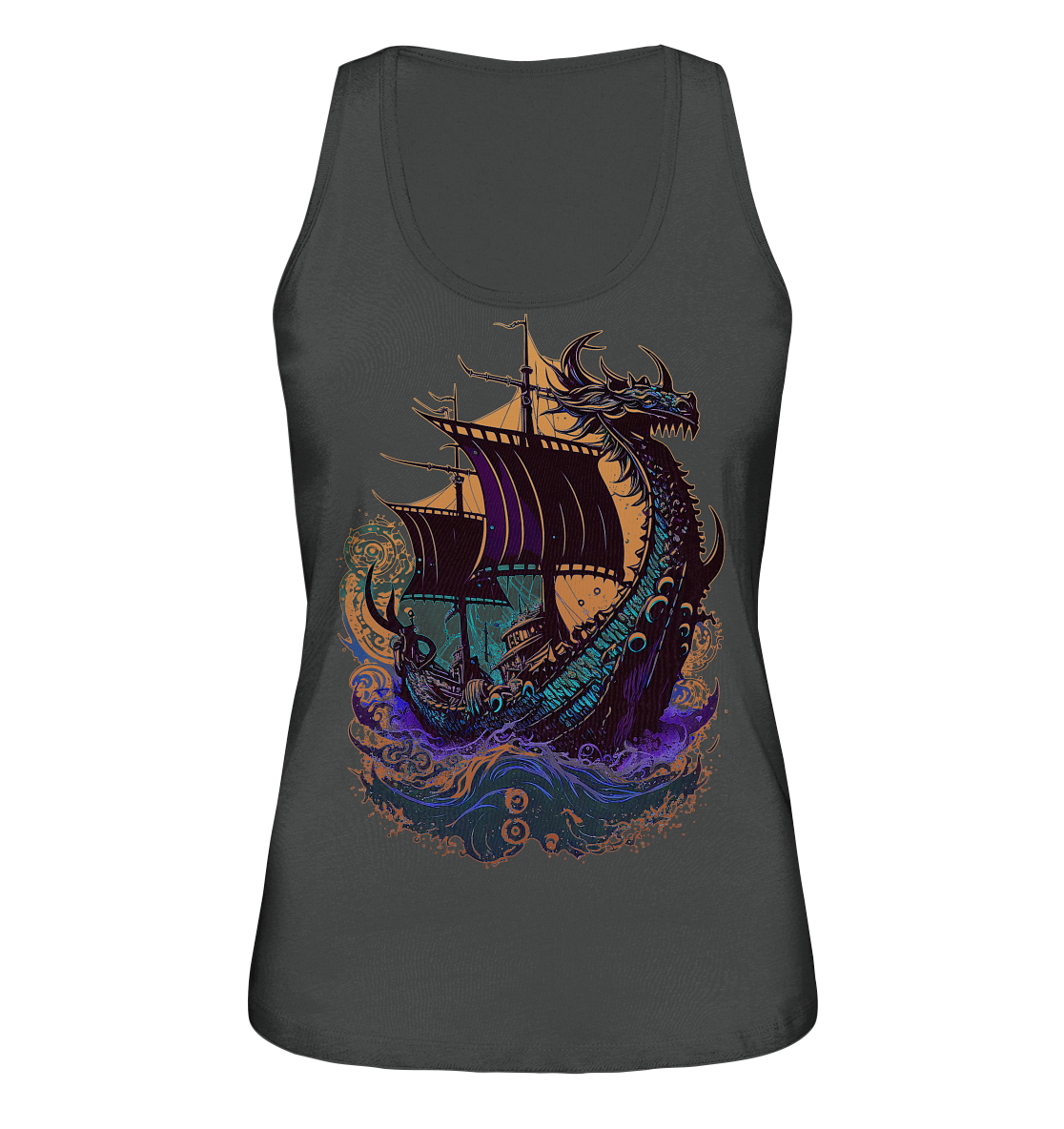 Wikinger Drachenschiff - Ladies Organic Tank-Top