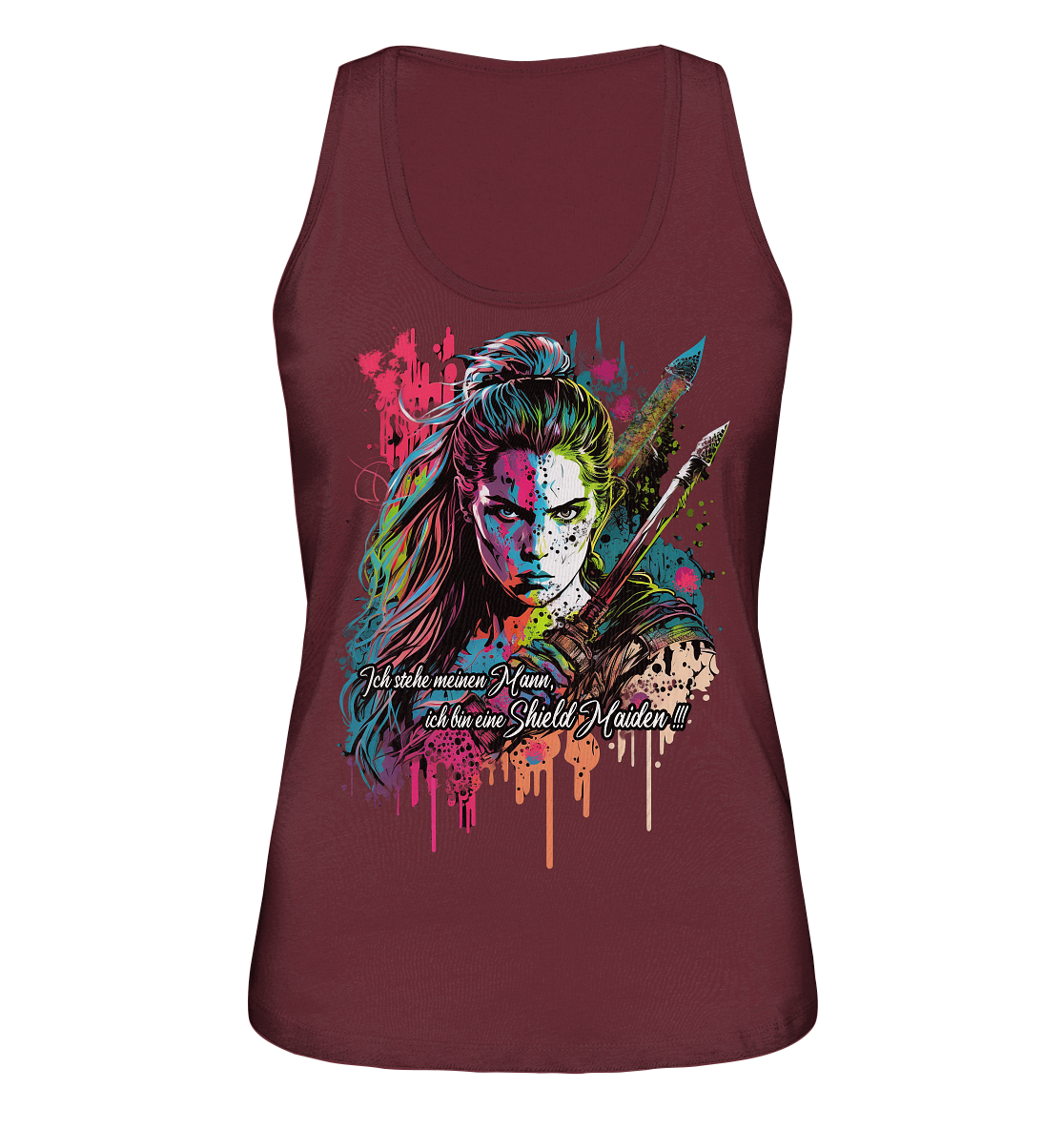 Shield Maiden Ich Stehe Meinen Mann - Ladies Organic Tank-Top