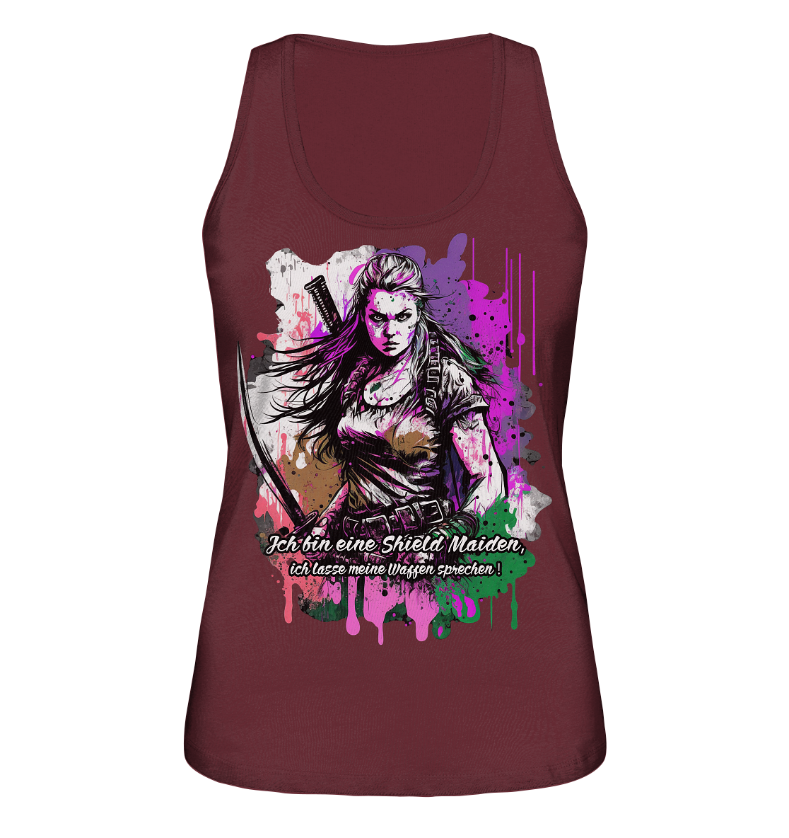 Shield Maiden Ich Lasse Meine Waffen Sprechen - Ladies Organic Tank-Top