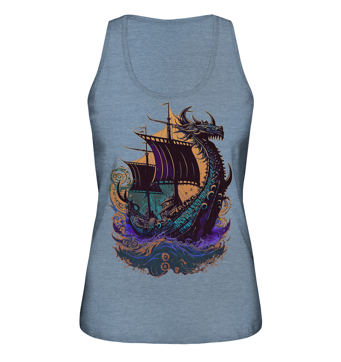 Wikinger Drachenschiff - Ladies Organic Tank-Top