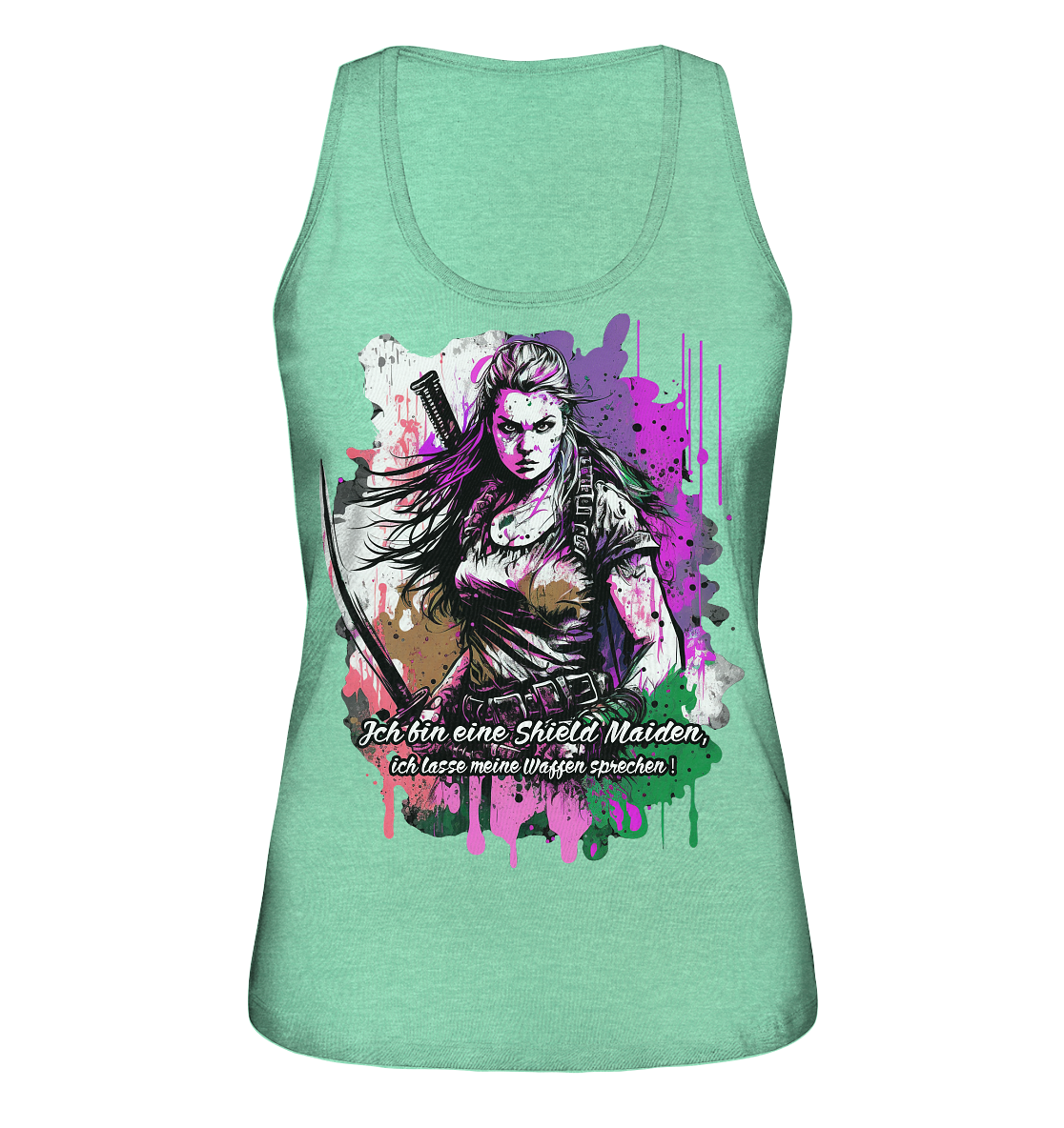 Shield Maiden Ich Lasse Meine Waffen Sprechen - Ladies Organic Tank-Top