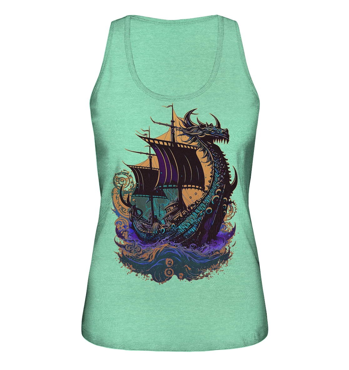 Wikinger Drachenschiff - Ladies Organic Tank-Top