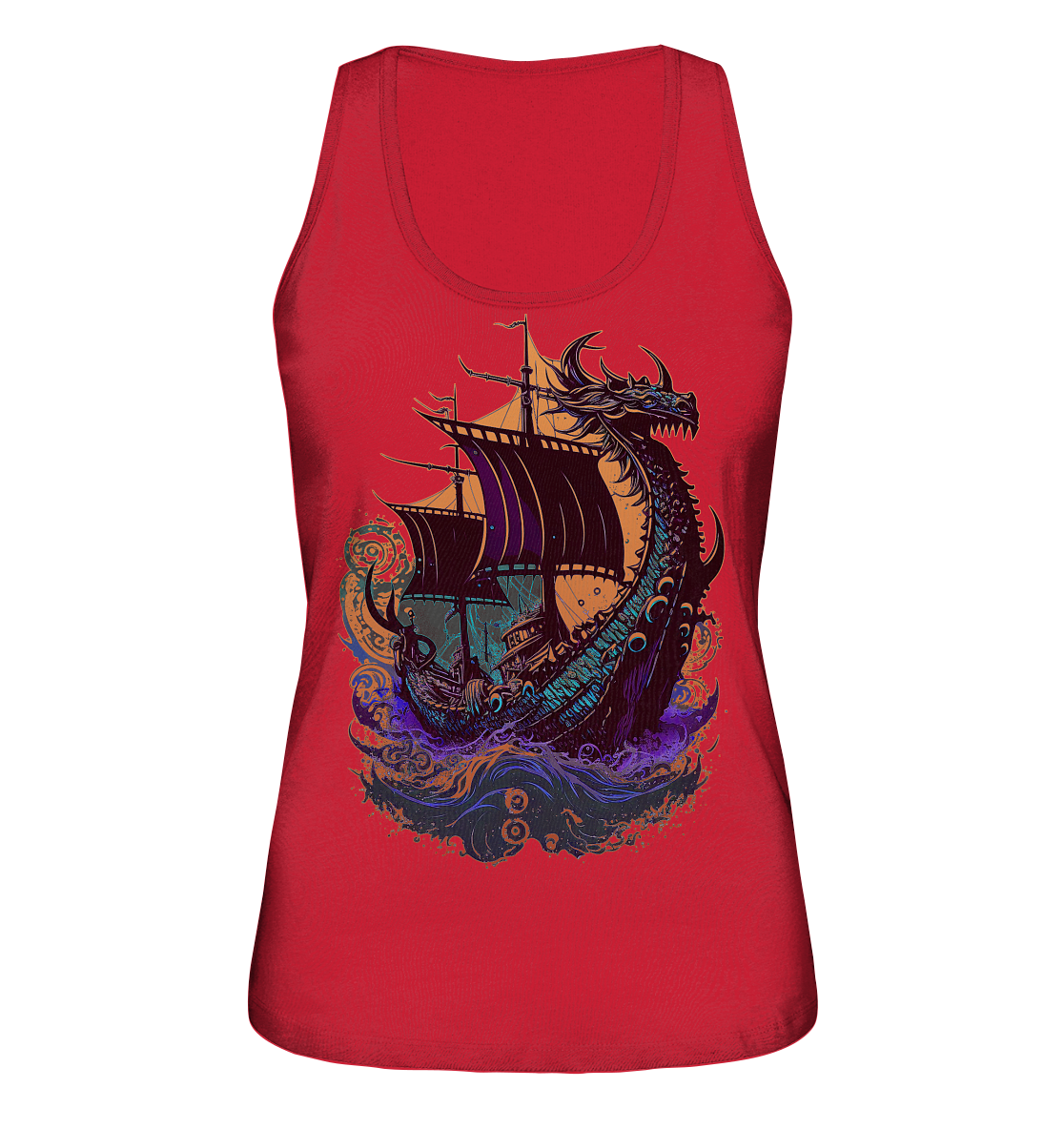 Wikinger Drachenschiff - Ladies Organic Tank-Top
