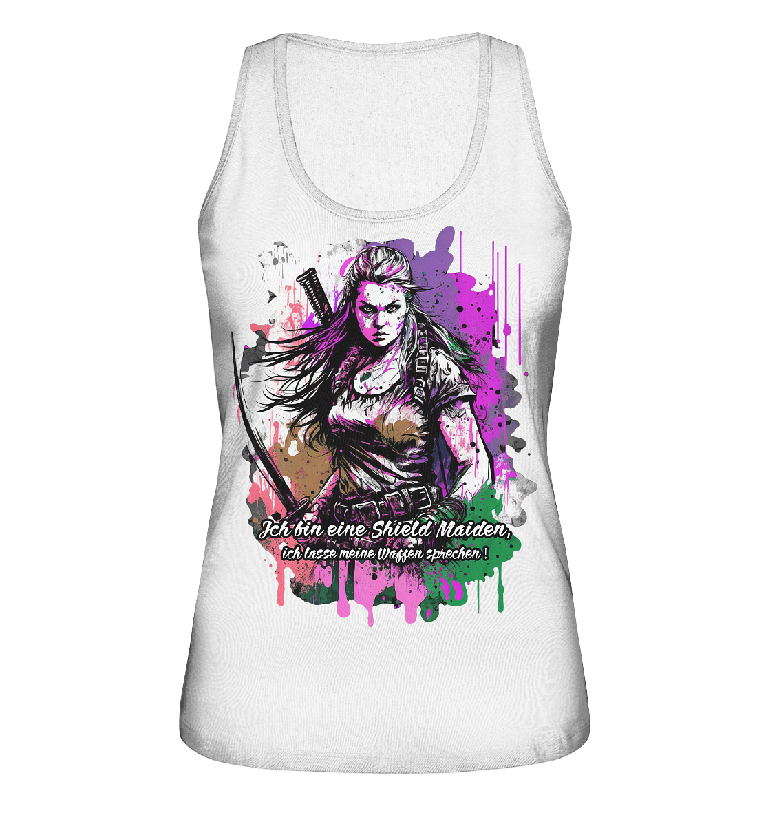 Shield Maiden Ich Lasse Meine Waffen Sprechen - Ladies Organic Tank-Top