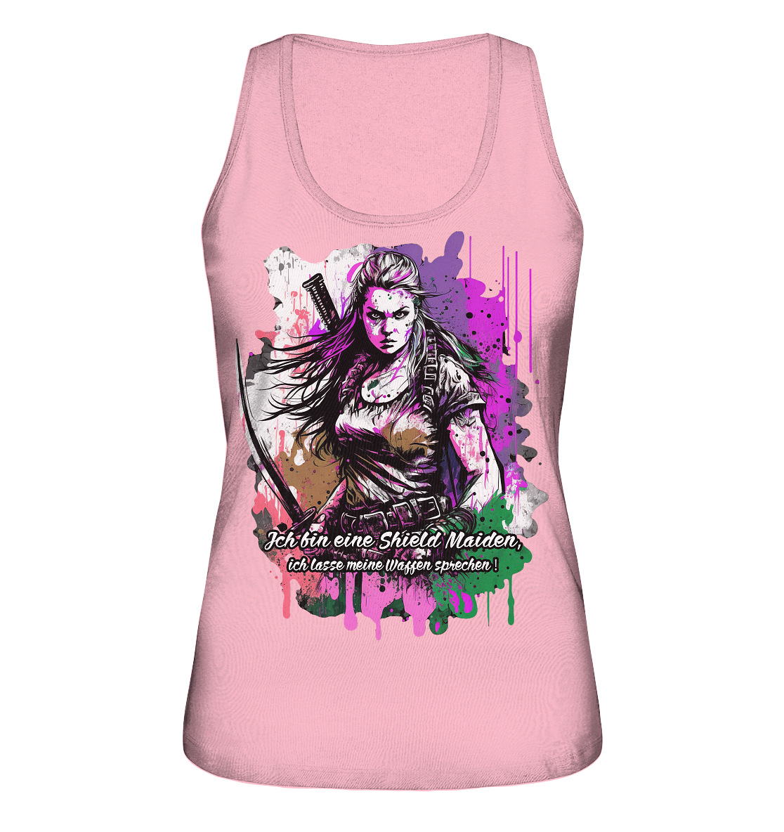 Shield Maiden Ich Lasse Meine Waffen Sprechen - Ladies Organic Tank-Top