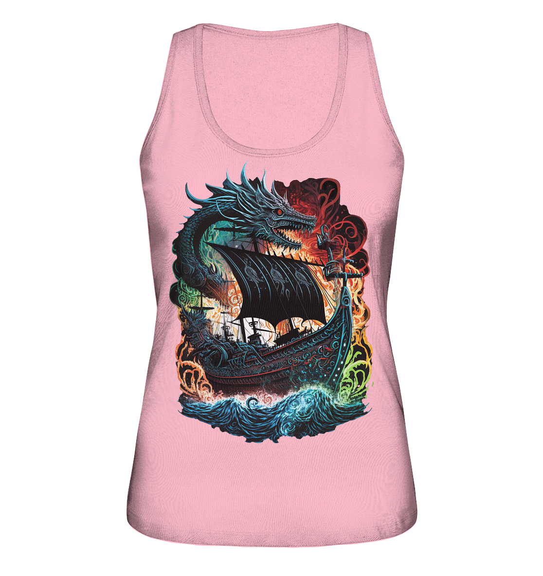 Wikinger Schiff Drache - Ladies Organic Tank-Top
