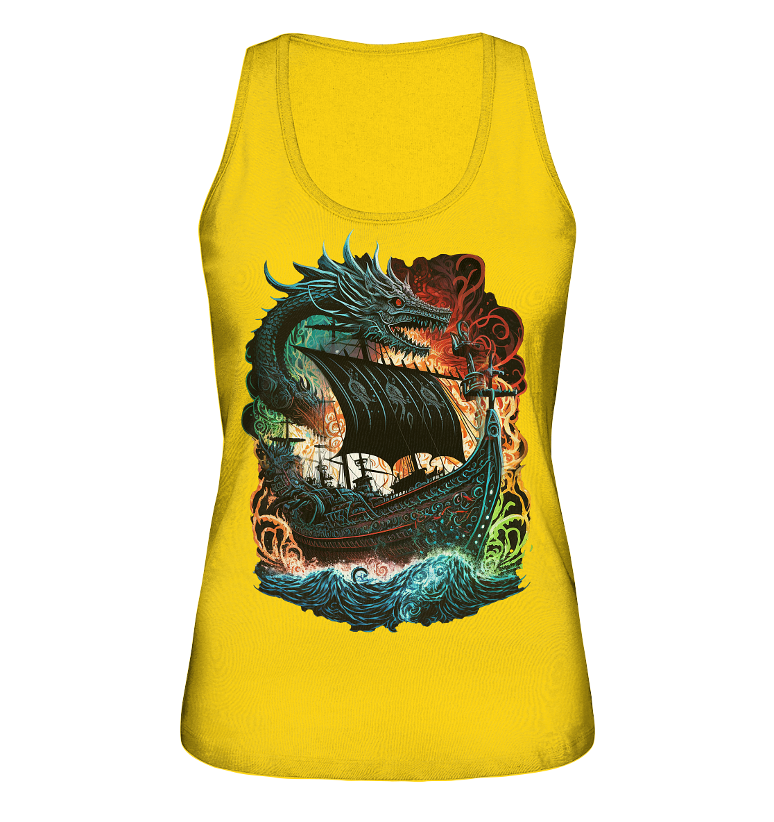 Wikinger Schiff Drache - Ladies Organic Tank-Top
