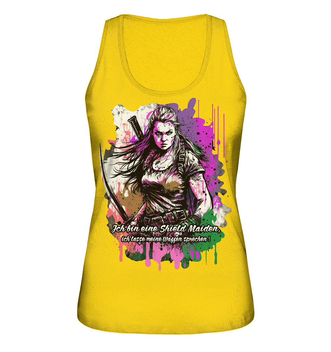 Shield Maiden Ich Lasse Meine Waffen Sprechen - Ladies Organic Tank-Top