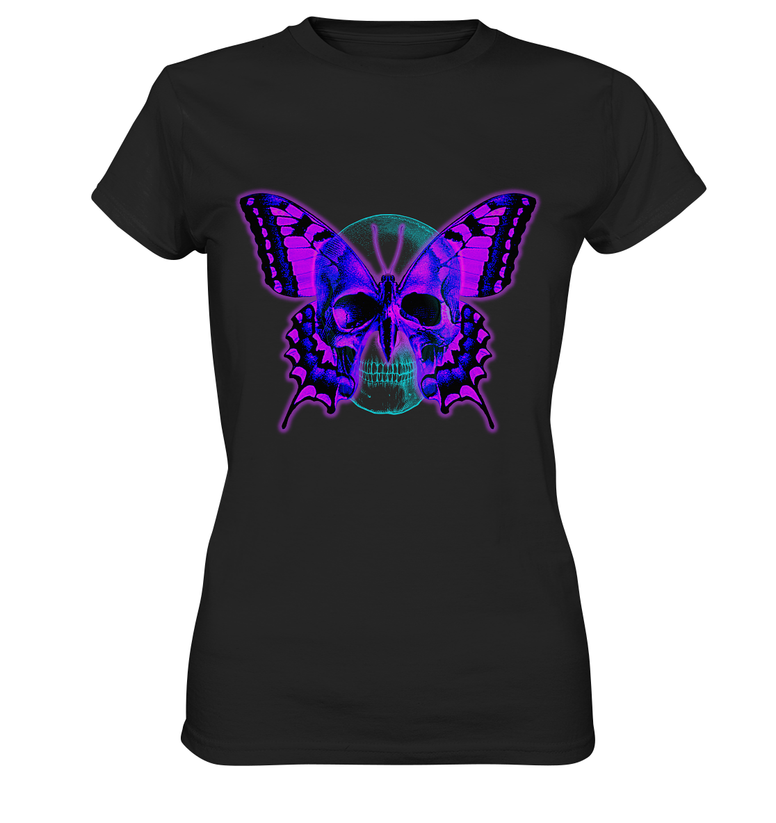 Butterfly Skull - Ladies Premium Shirt