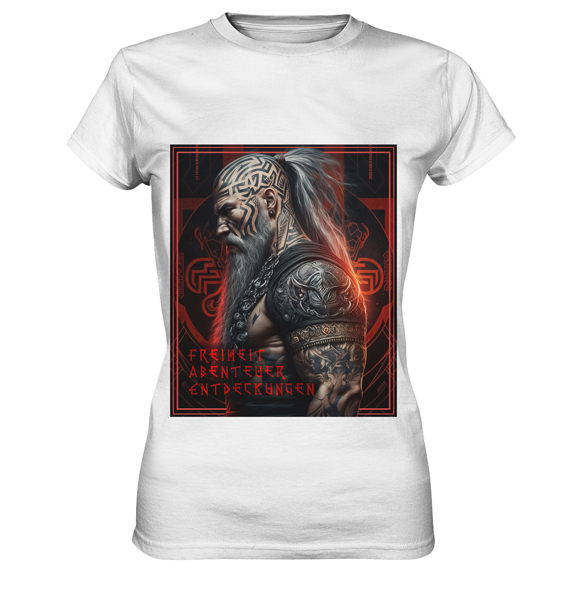 Wikinger Freiheit Abenteuer Entdeckungen - Ladies Premium Shirt