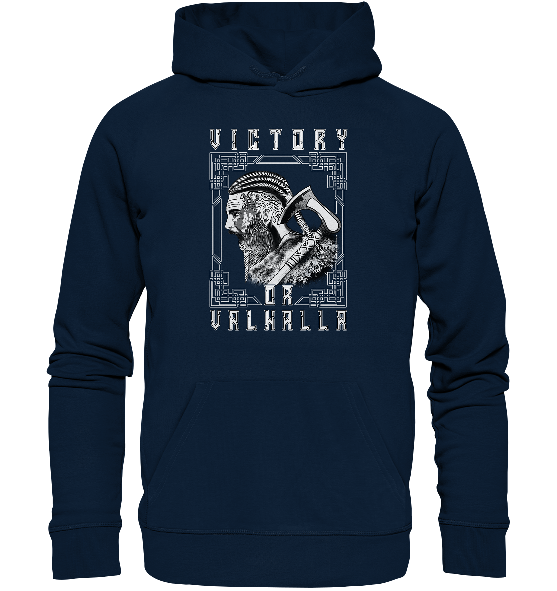 Wikinger Victory or Valhalla - Organic Basic Hoodie