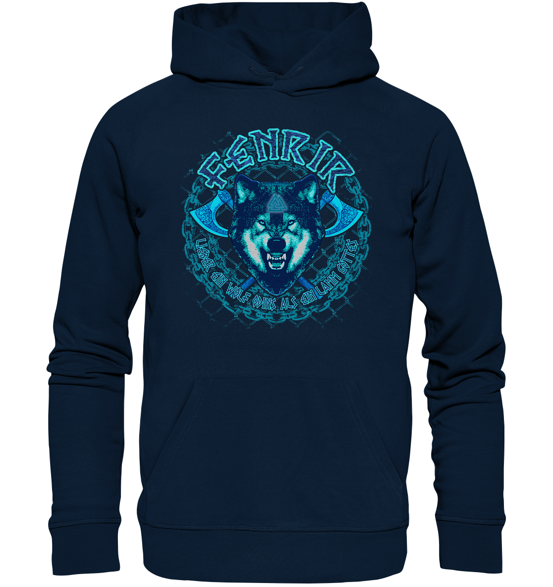 Fenrir Wolf - Organic Basic Hoodie