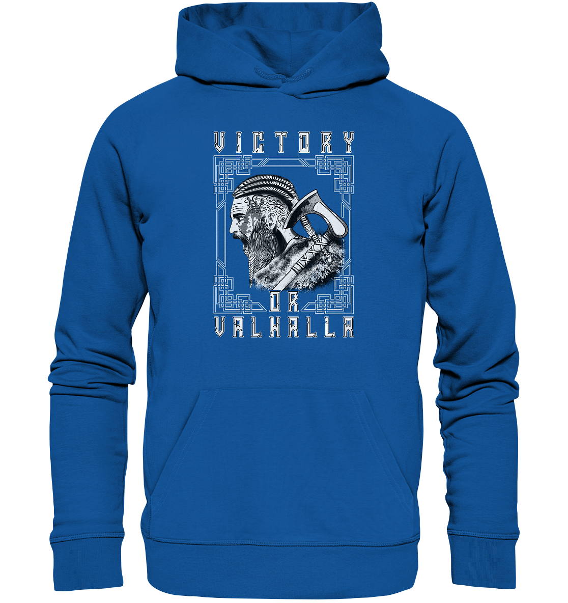 Wikinger Victory or Valhalla - Organic Basic Hoodie