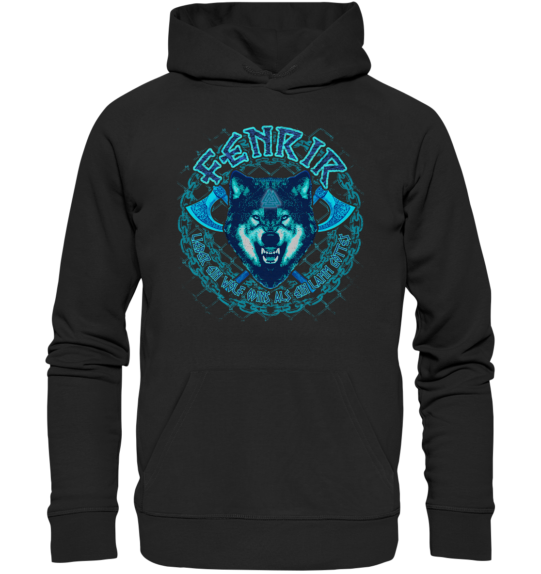Fenrir Wolf - Organic Basic Hoodie