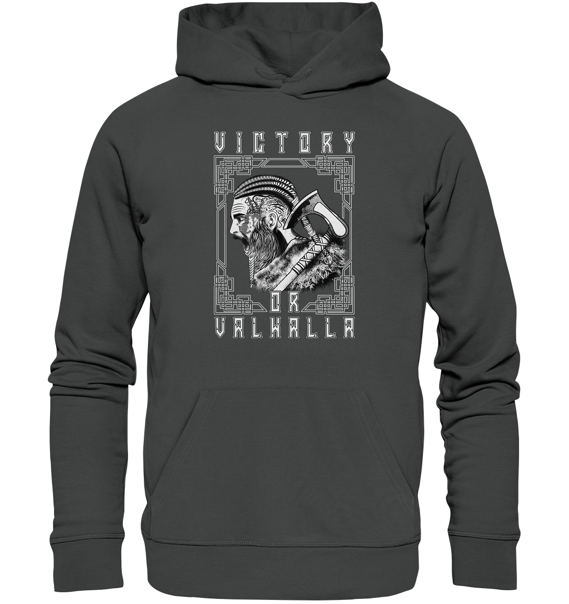 Wikinger Victory or Valhalla - Organic Basic Hoodie
