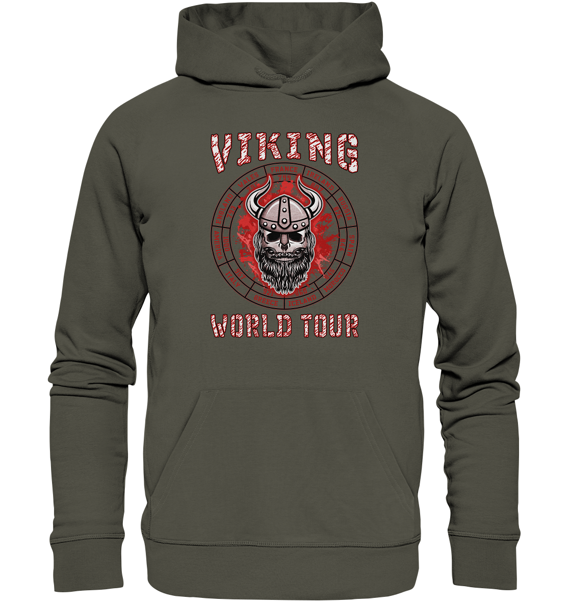Wikinger-Welttournee - Organic Basic Hoodie