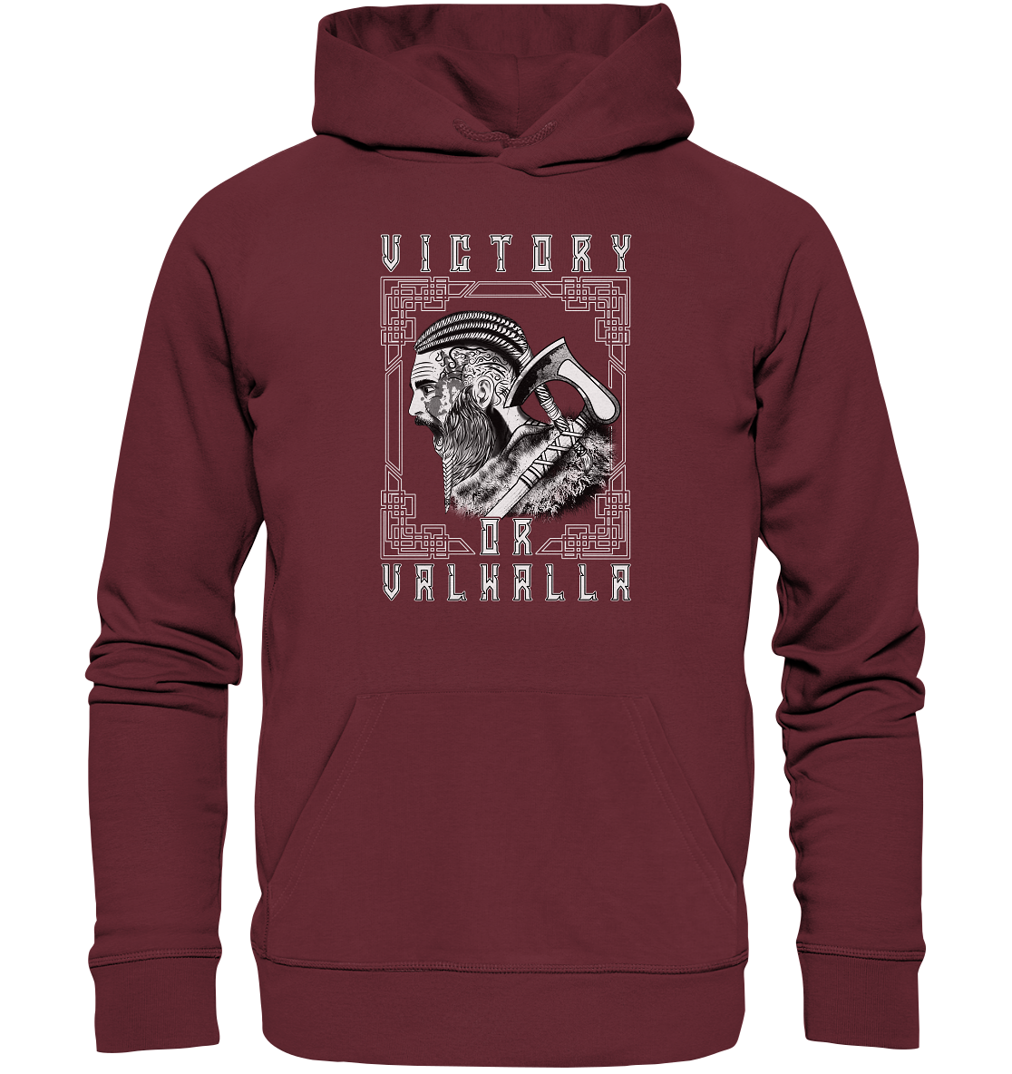 Wikinger Victory or Valhalla - Organic Basic Hoodie