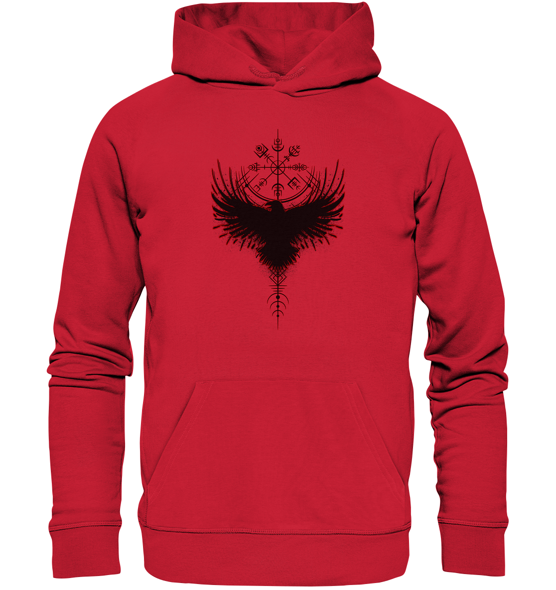 Wikinger Kompass Rabe - Organic Basic Hoodie