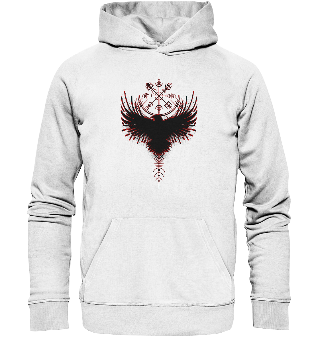 Wikinger Kompass Rabe - Organic Basic Hoodie