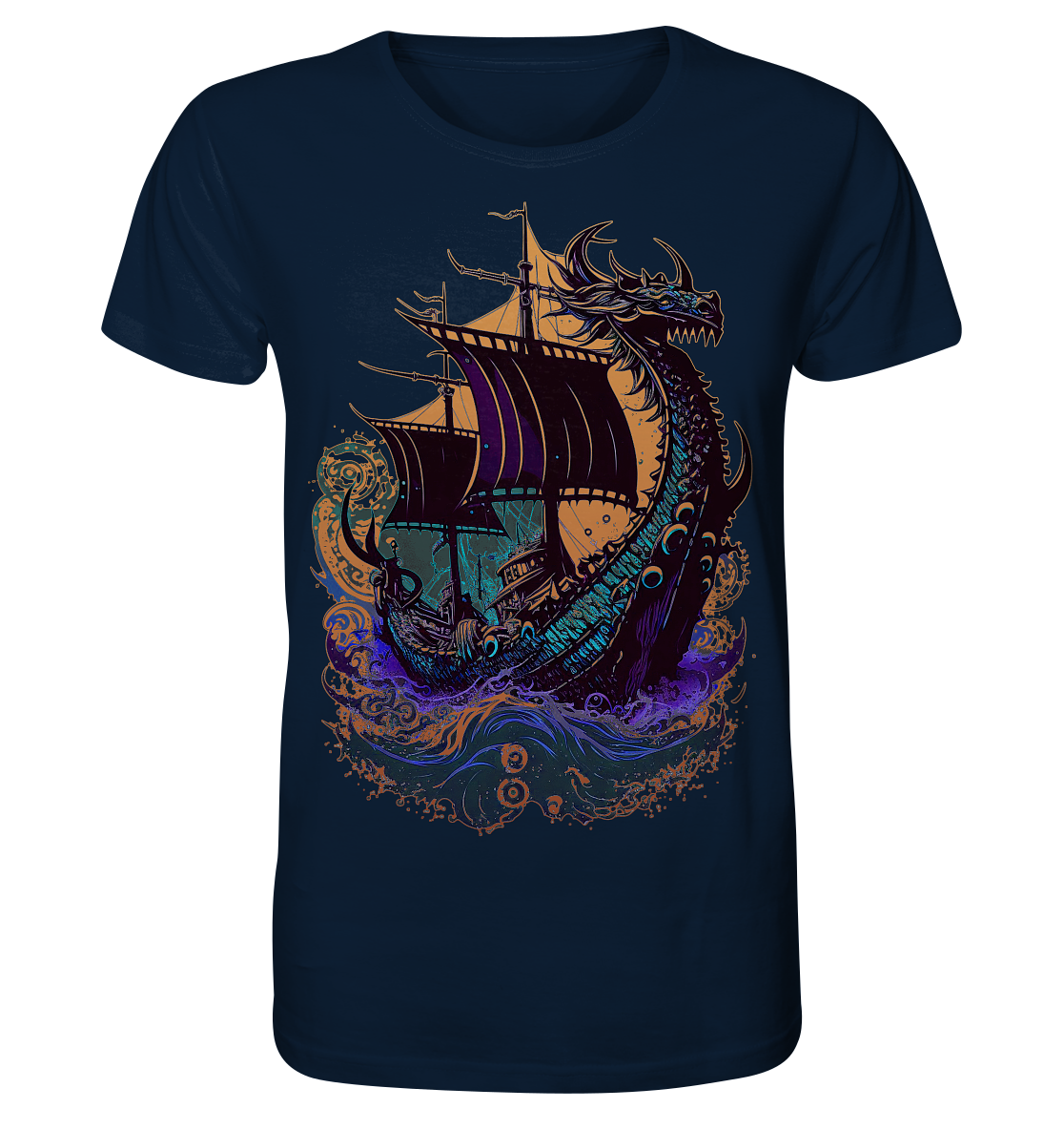 Wikinger Drachenschiff - Organic Basic Shirt