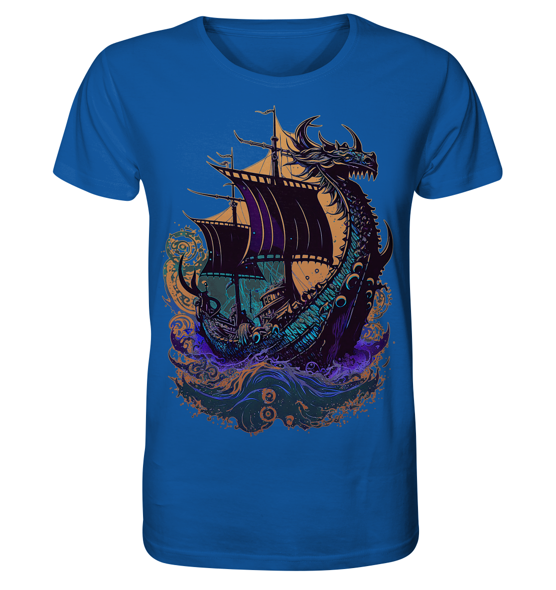 Wikinger Drachenschiff - Organic Basic Shirt
