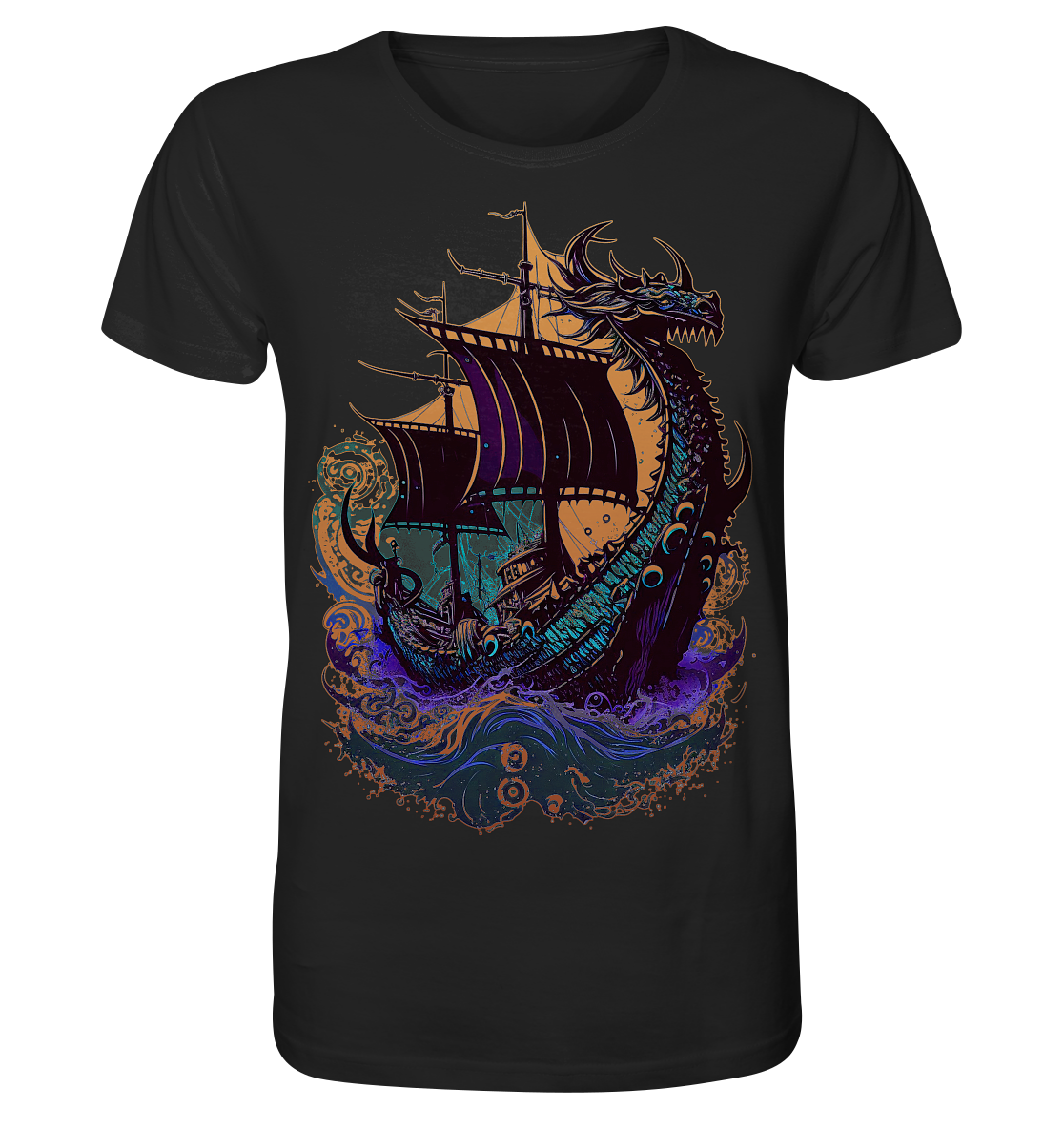 Wikinger Drachenschiff - Organic Basic Shirt