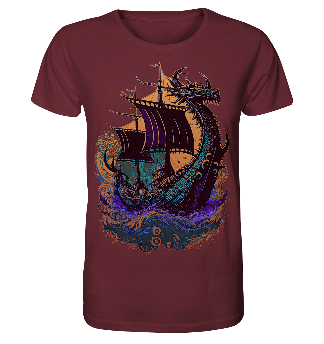 Wikinger Drachenschiff - Organic Basic Shirt