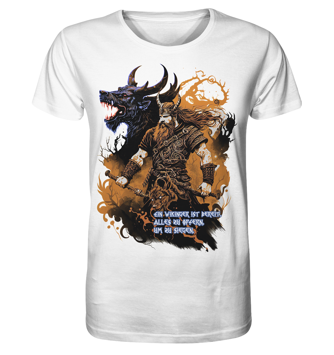 Wikinger Ist Bereit Alles Zu Opfern - Organic Basic Shirt