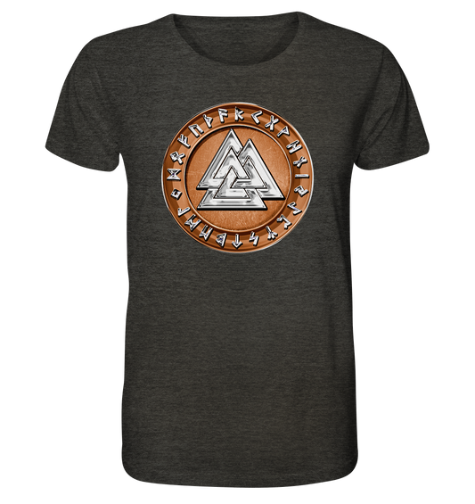 Wikinger Valknut - Organic Shirt (meliert)