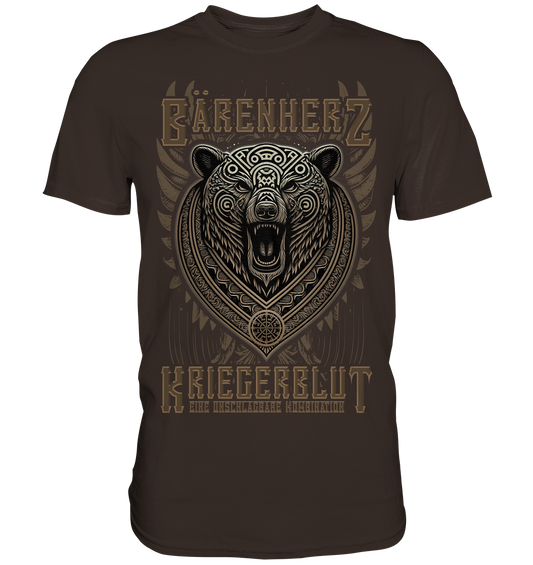 Bärenherz Kriegerblut - Premium Shirt