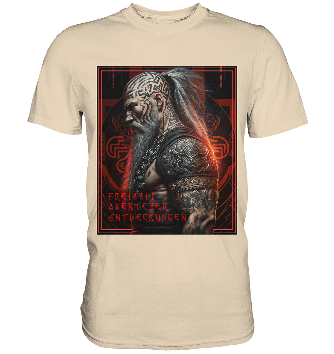 Wikinger Freiheit Abenteuer Entdeckungen - Premium Shirt