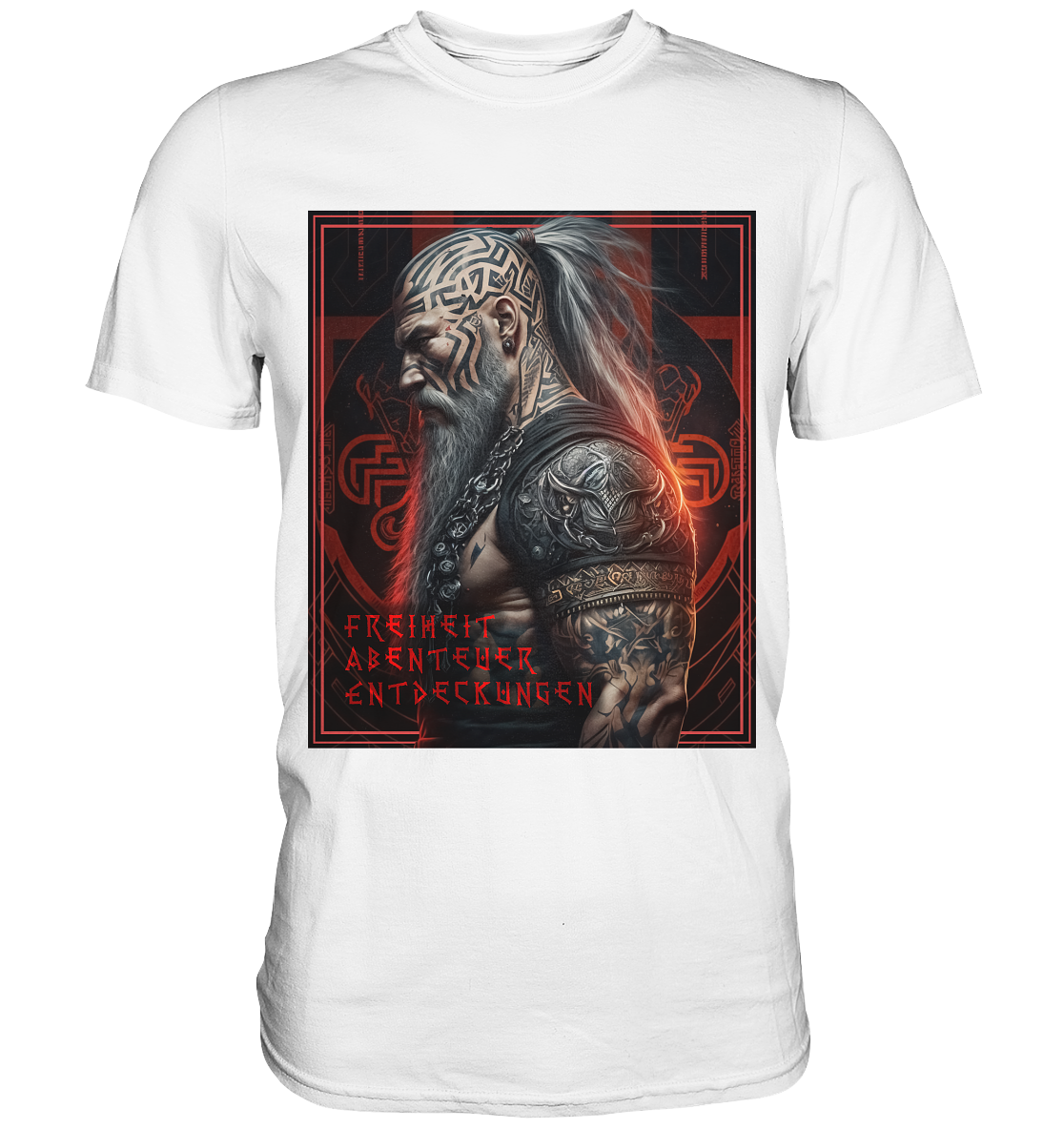 Wikinger Freiheit Abenteuer Entdeckungen - Premium Shirt