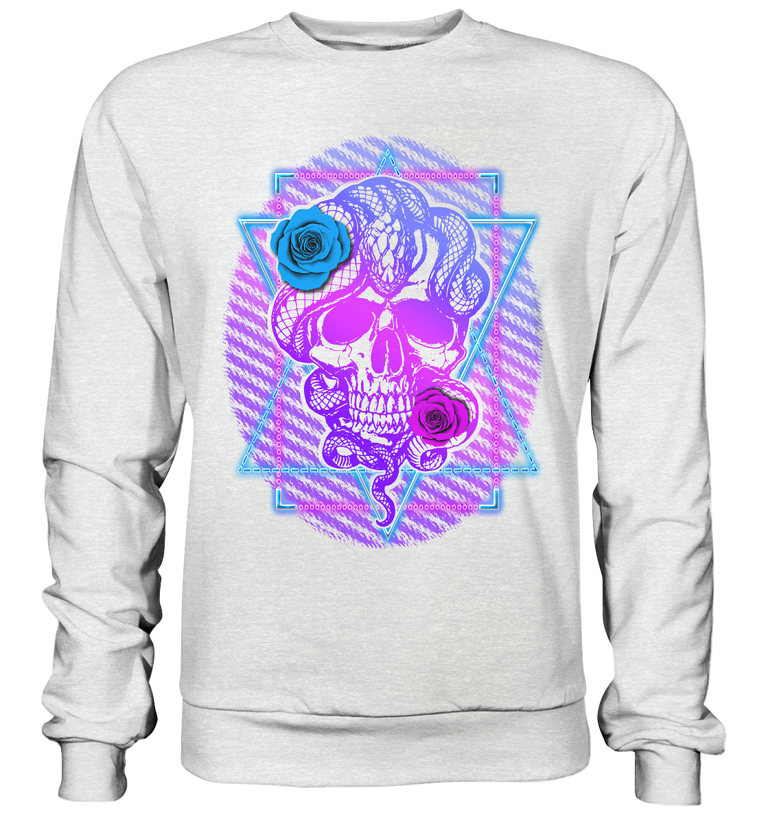 Schädel Schlange - Premium Sweatshirt