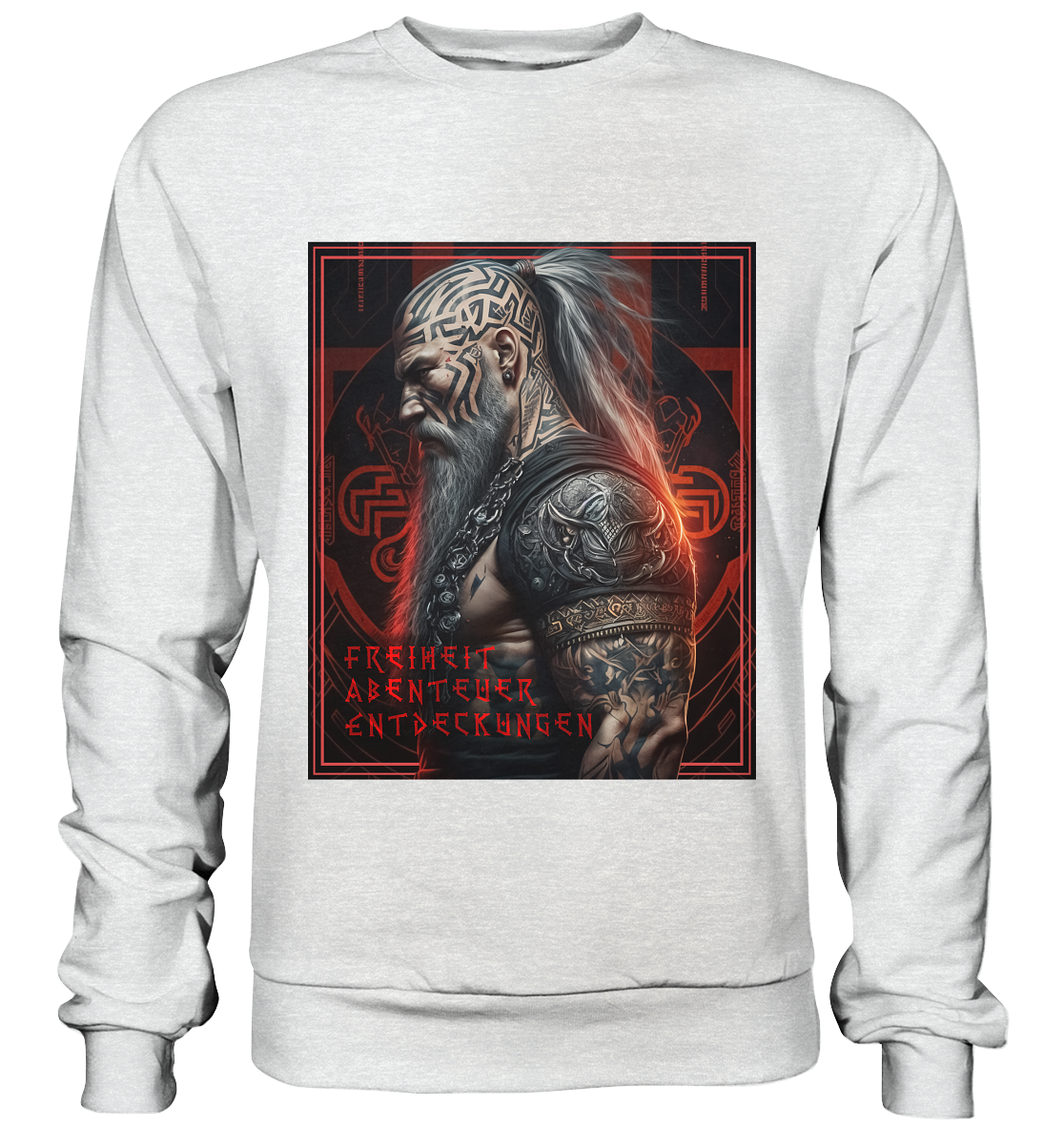 Wikinger Freiheit Abenteuer Entdeckungen - Premium Sweatshirt