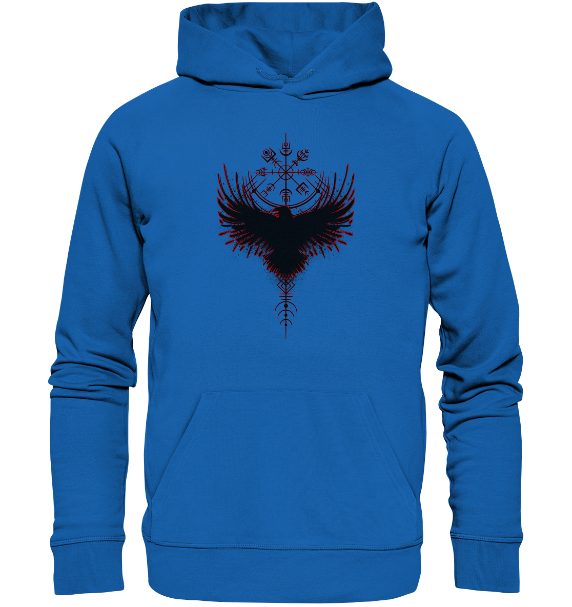 Wikinger Kompass Rabe - Premium Unisex Hoodie