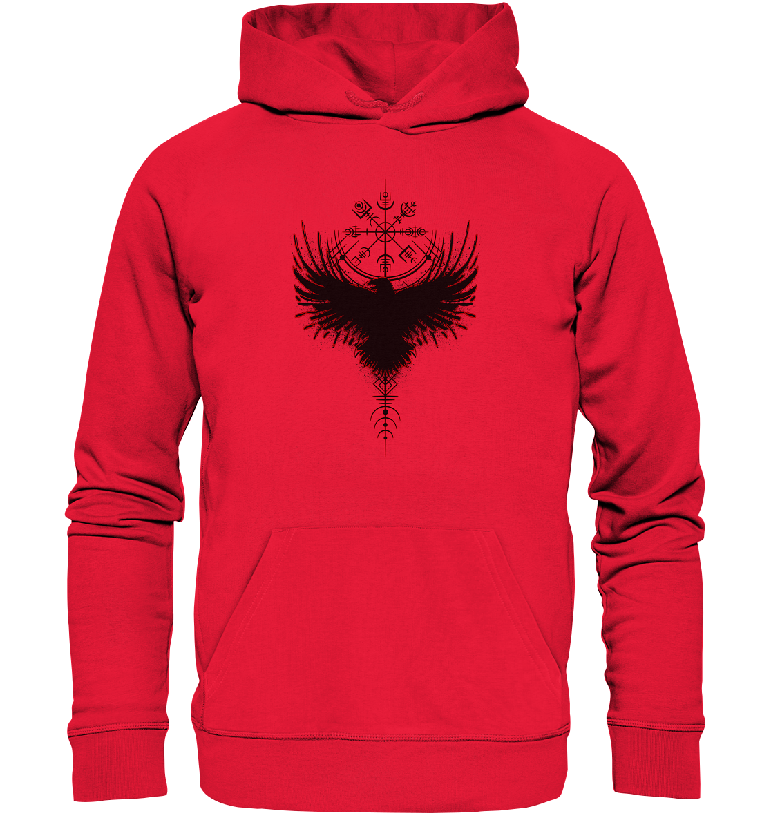 Wikinger Kompass Rabe - Premium Unisex Hoodie