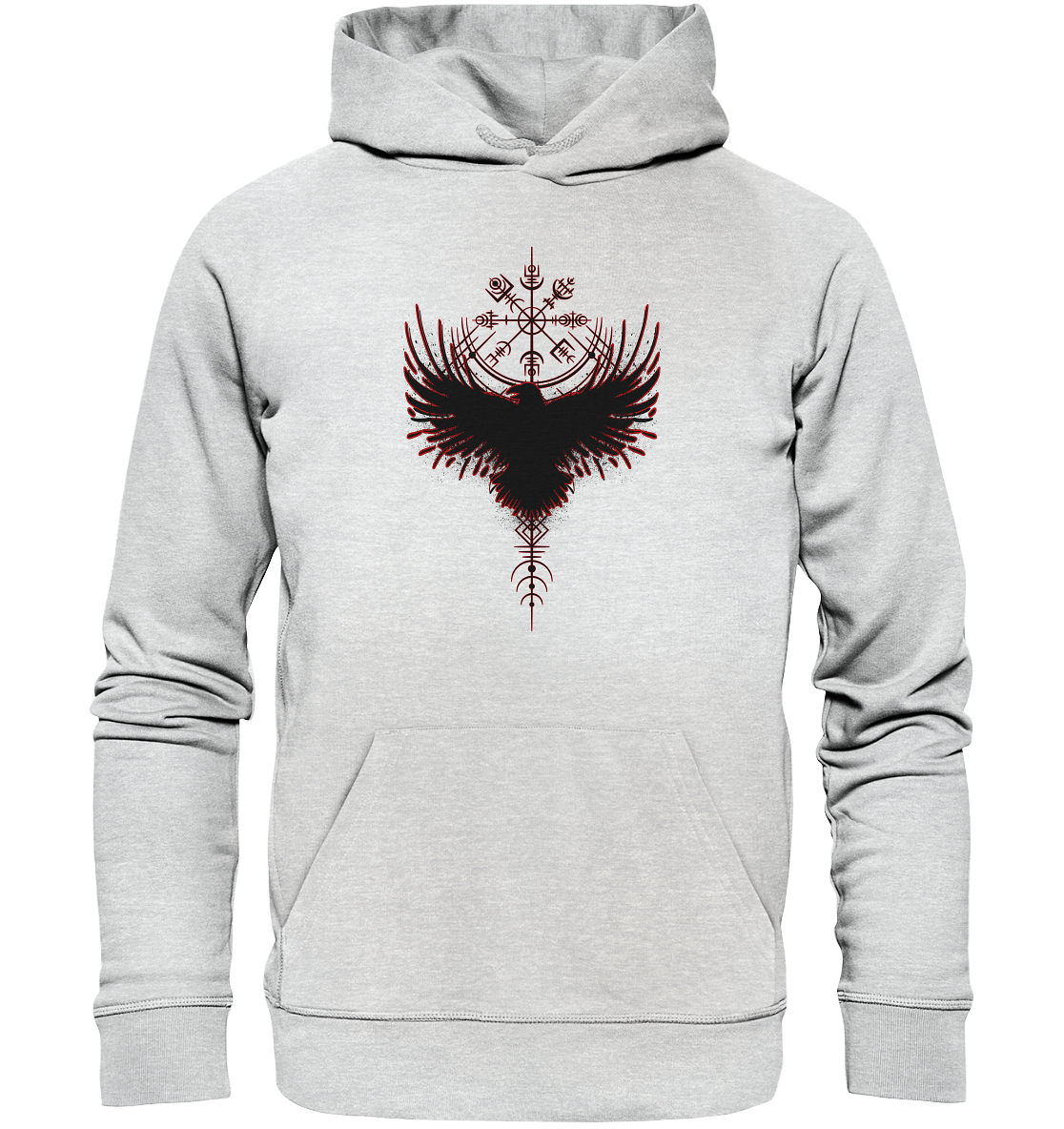 Wikinger Kompass Rabe - Premium Unisex Hoodie