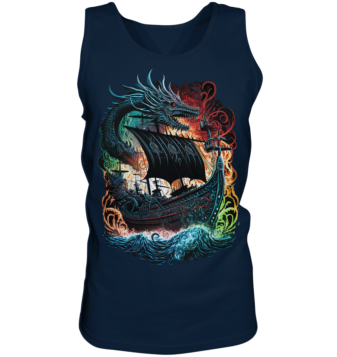 Wikinger Schiff Drache - Tank-Top