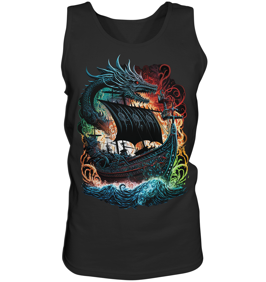 Wikinger Schiff Drache - Tank-Top