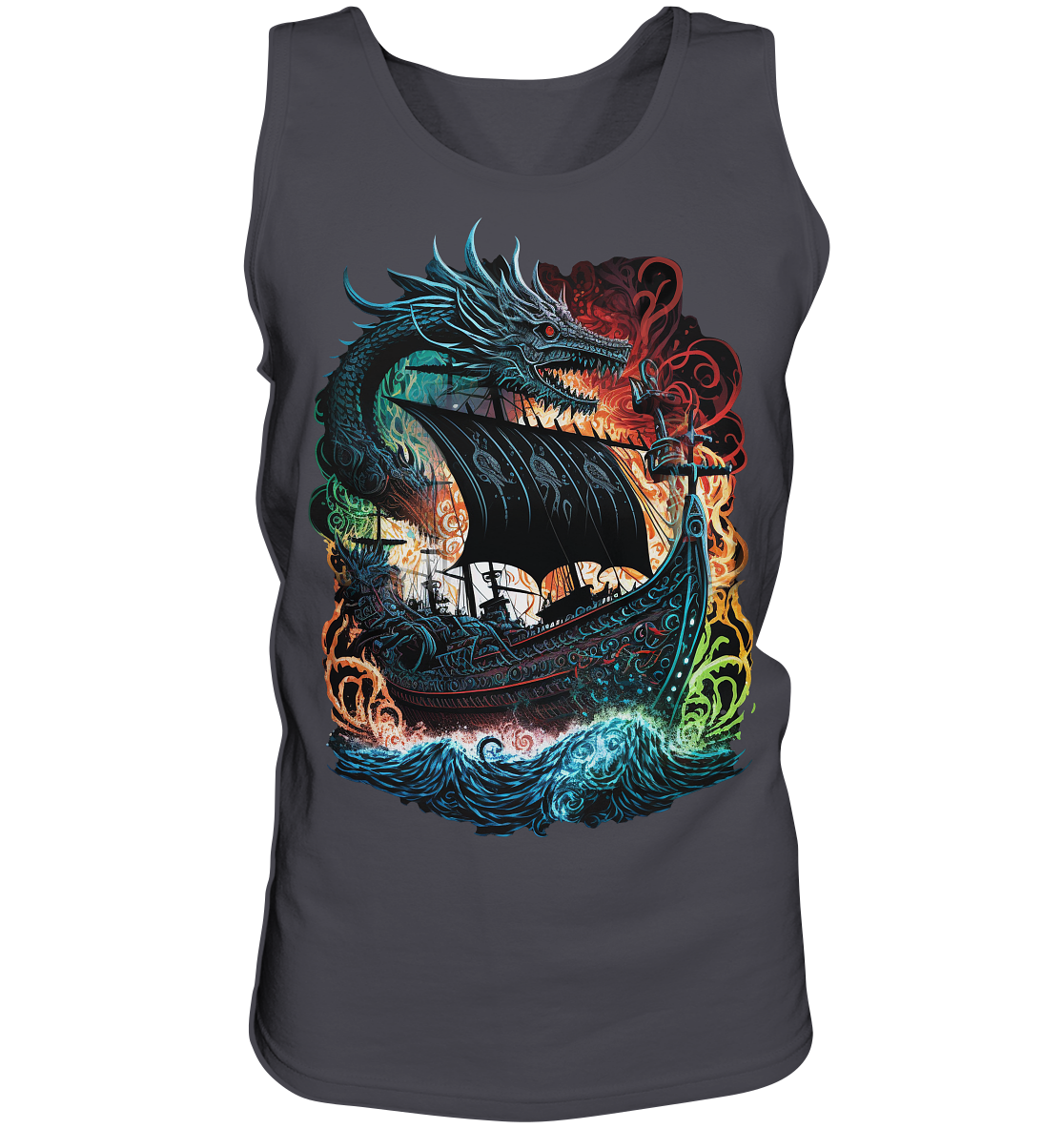 Wikinger Schiff Drache - Tank-Top