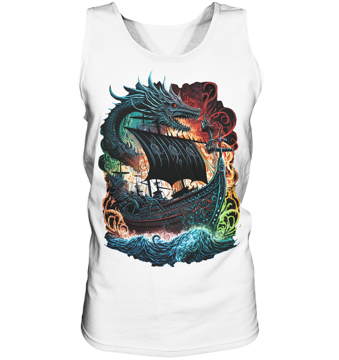 Wikinger Schiff Drache - Tank-Top